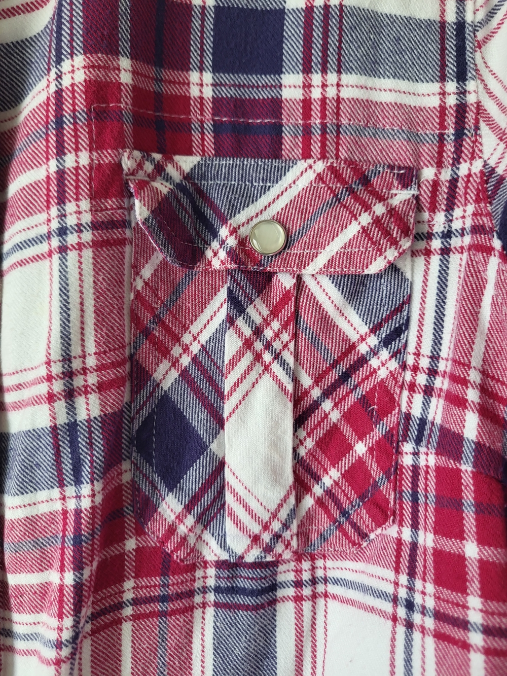 Lady Hathaway Red Plaid Button-Down Lined Cozy Countryside Shirt Jacket - Picture 4 of 14